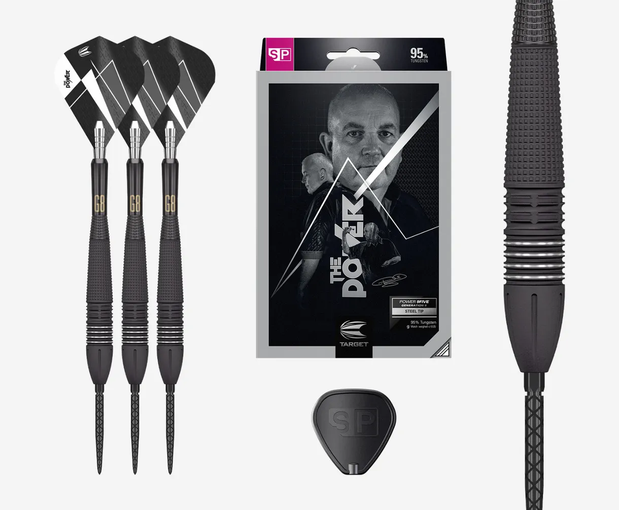 Target Darts Phil Taylor Power 9-Five Gen 8 95% Swiss Point Steel Tip Darts