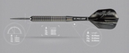 Phil Taylor Power 8ZERO Black Titanium 80% S1 Darts
