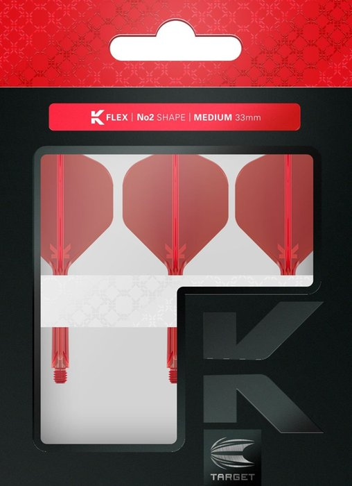 Target K-Flex Red NO2 Dart Flights