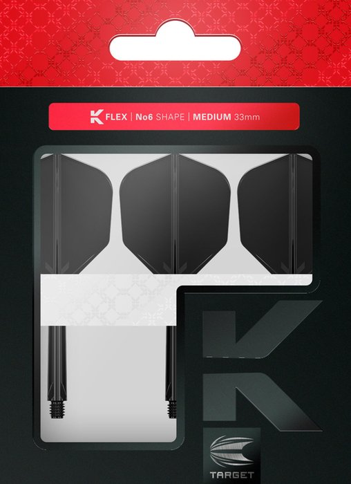 Target K-Flex Black NO6 Dart Flights