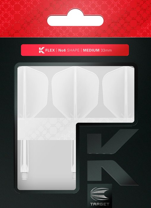 Target K-Flex White NO6 Dart Flights