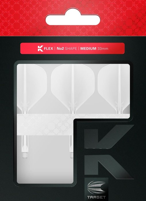 Target K-Flex White NO2 Dart Flights