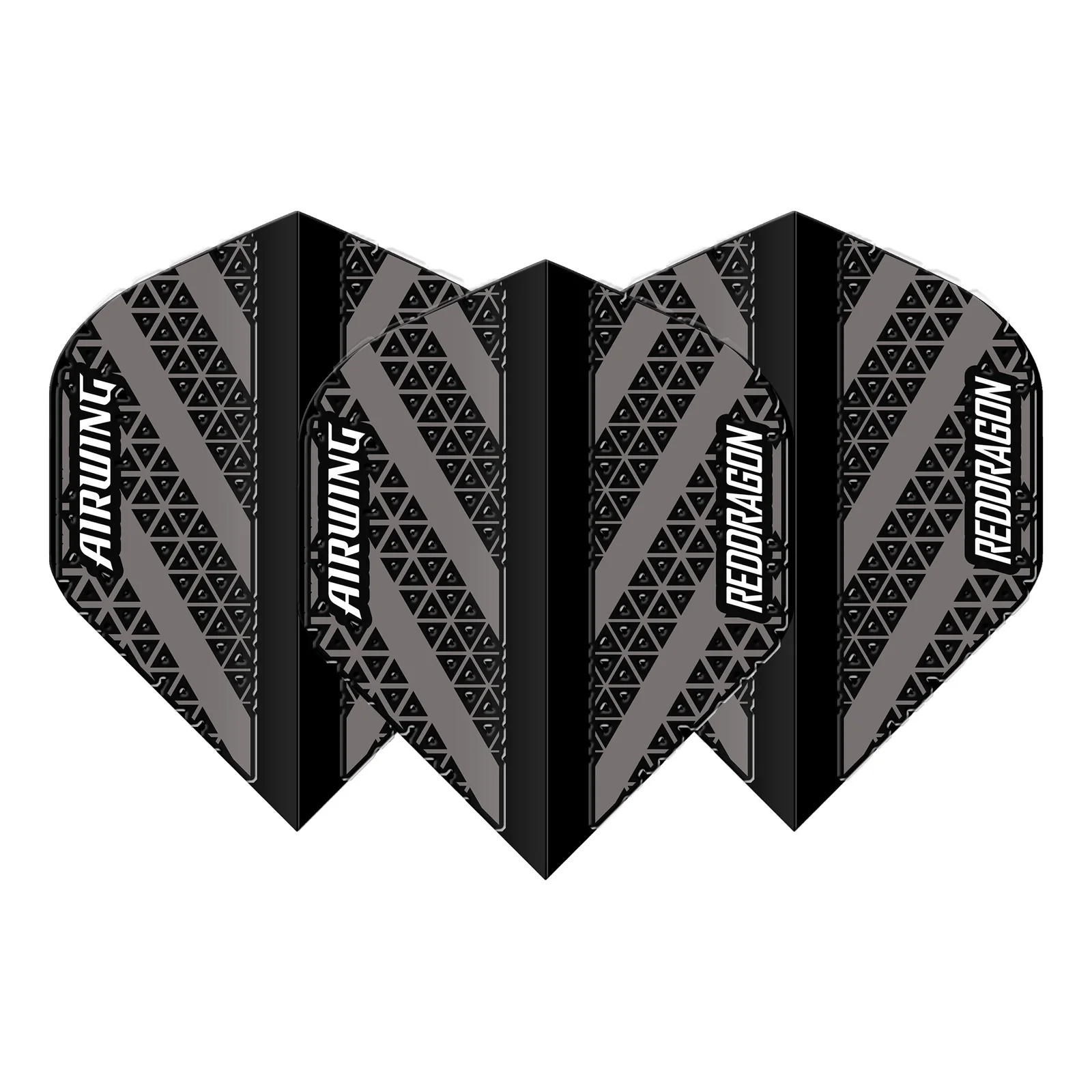 Red Dragon Airwing Black & Grey Standard Darts Flights
