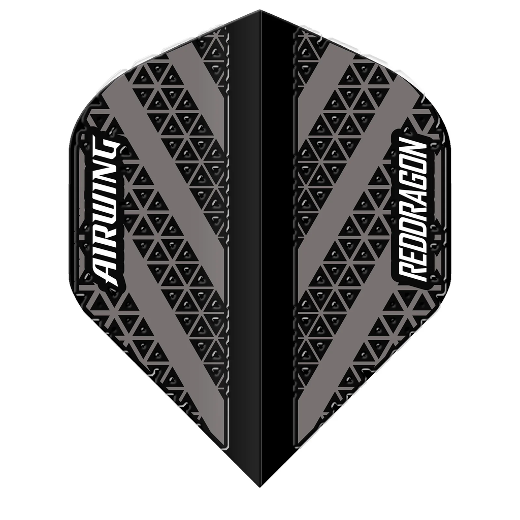 Red Dragon Airwing Black & Grey Standard Darts Flights