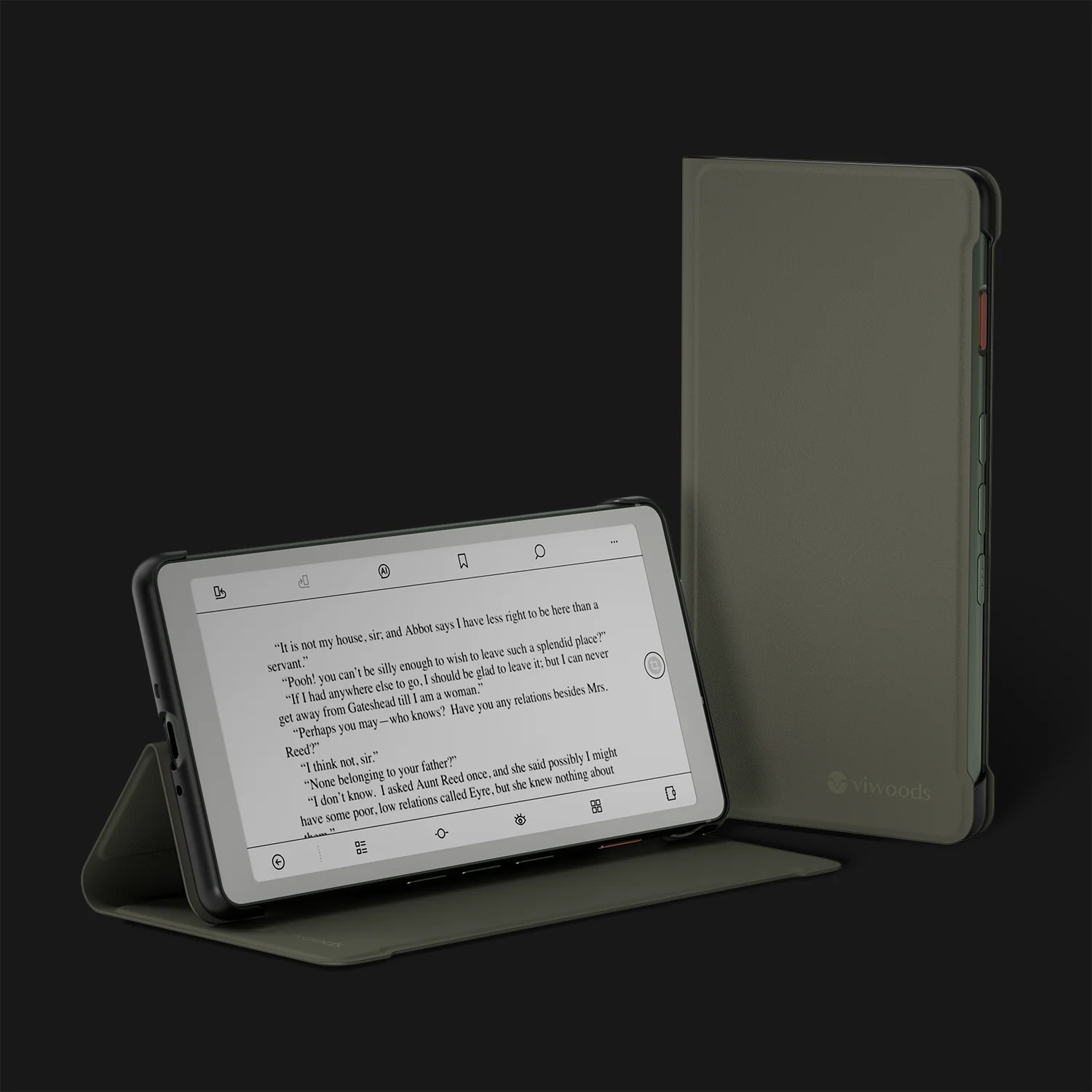 Viwoods AiPaper Reader Premimum Leather Flip Case