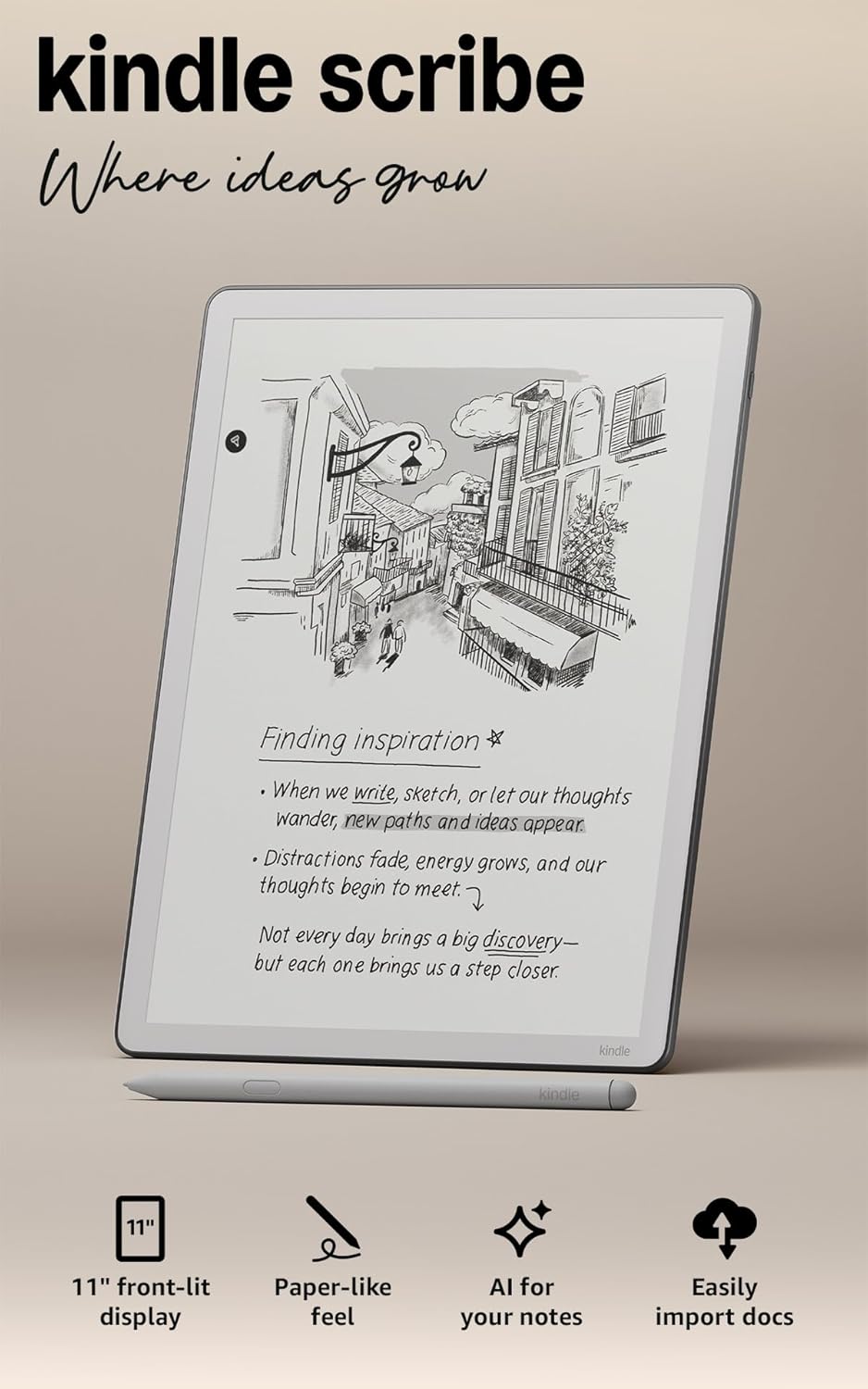 Kindle Scribe Front-Light
