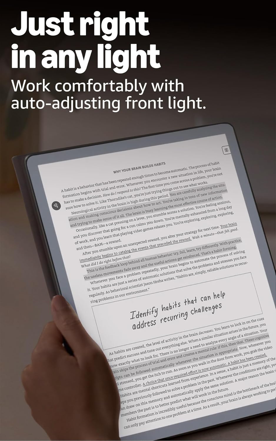 Kindle Scribe Front-Light