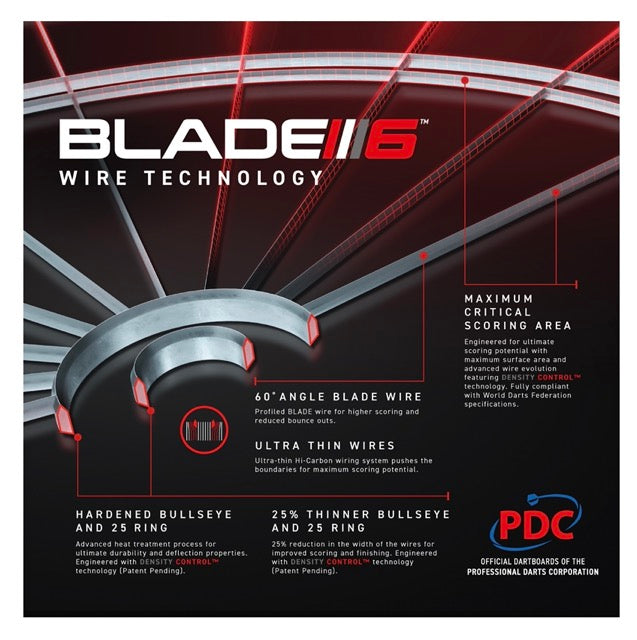 Winmau Blade 6 Triple Core PDC - Professional Dartboard
