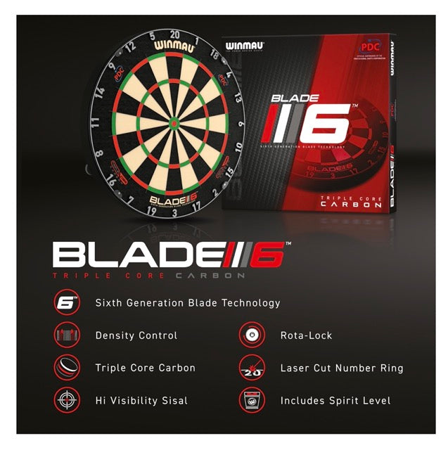 Winmau Blade 6 Triple Core PDC - Professional Dartboard