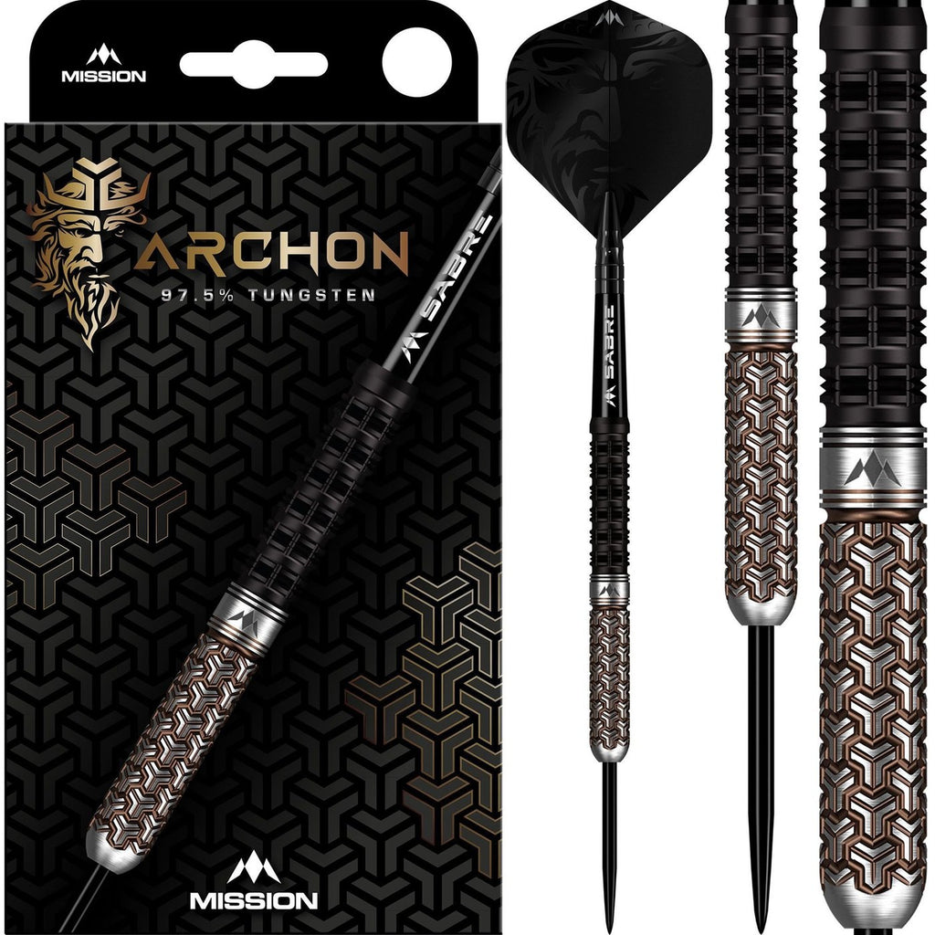 Mission Archon Black & Bronze 97.5% Steel Tip Darts