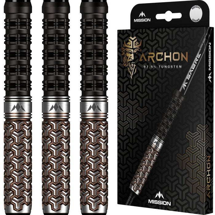 Mission Archon Black & Bronze 97.5% Steel Tip Darts